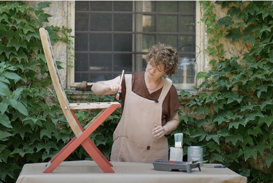 tutorial muebles de exterior pintura a la tiza crea decora recicla